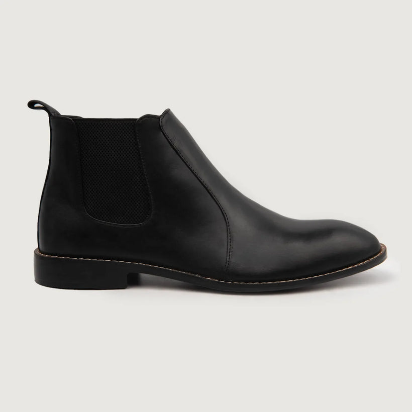 Clarkson Chelsea Black Leather Boots