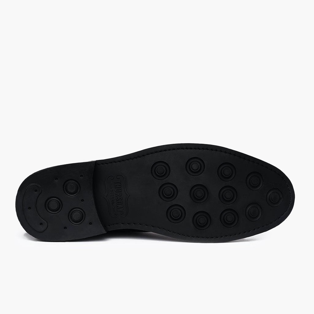 High-Traction Rubber Outsole & Lug Tread Pattern on Cadet Mocha Leather Boots