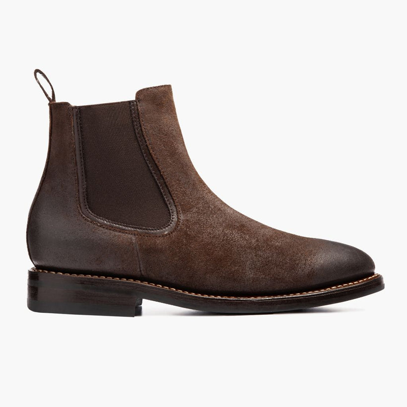 Duke Chocolate Suede Leather Boots