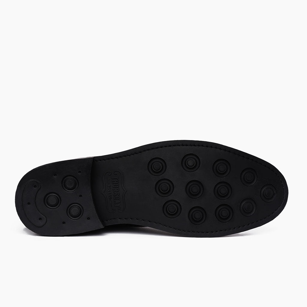 High-Traction Rubber Outsole & Lug Tread Pattern on Scout Brown Leather Boots For Men