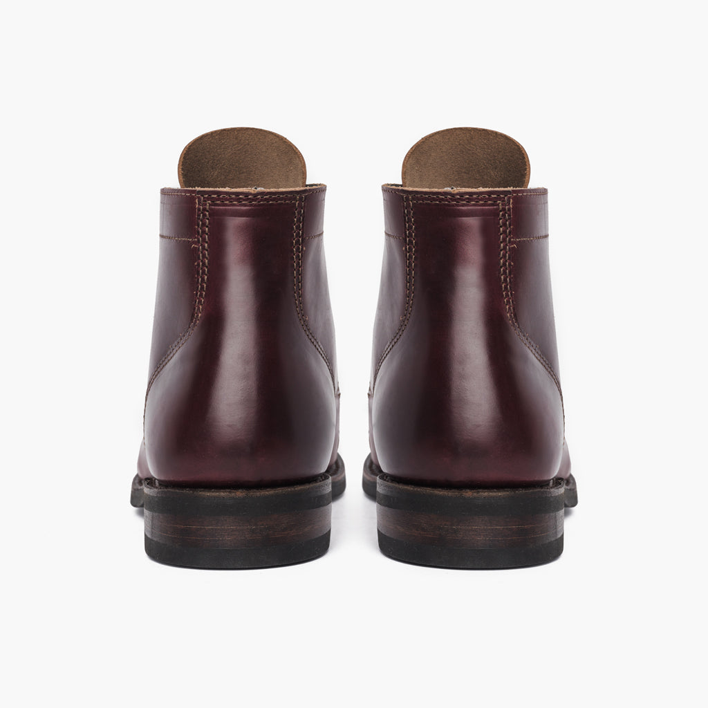 Vanguard Color #8 Leather Boots For Men - Reinforced Heel Counter & Precision Double-Row Stitching Detail