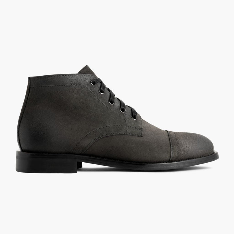 Cadet Shadow Grey Leather Boots