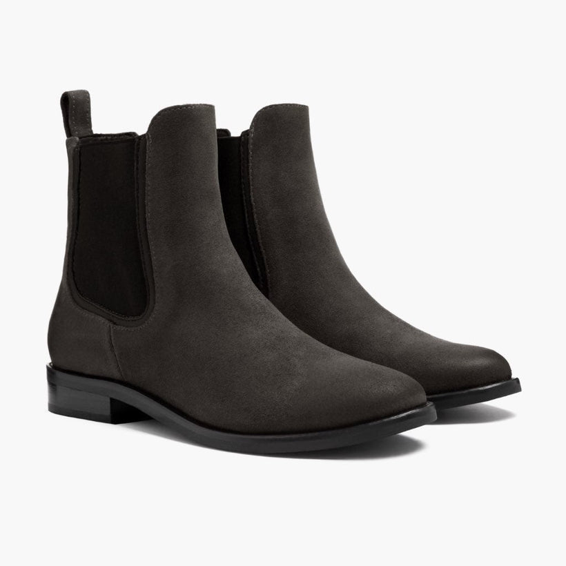 Duchess Shadow Grey Leather Boots