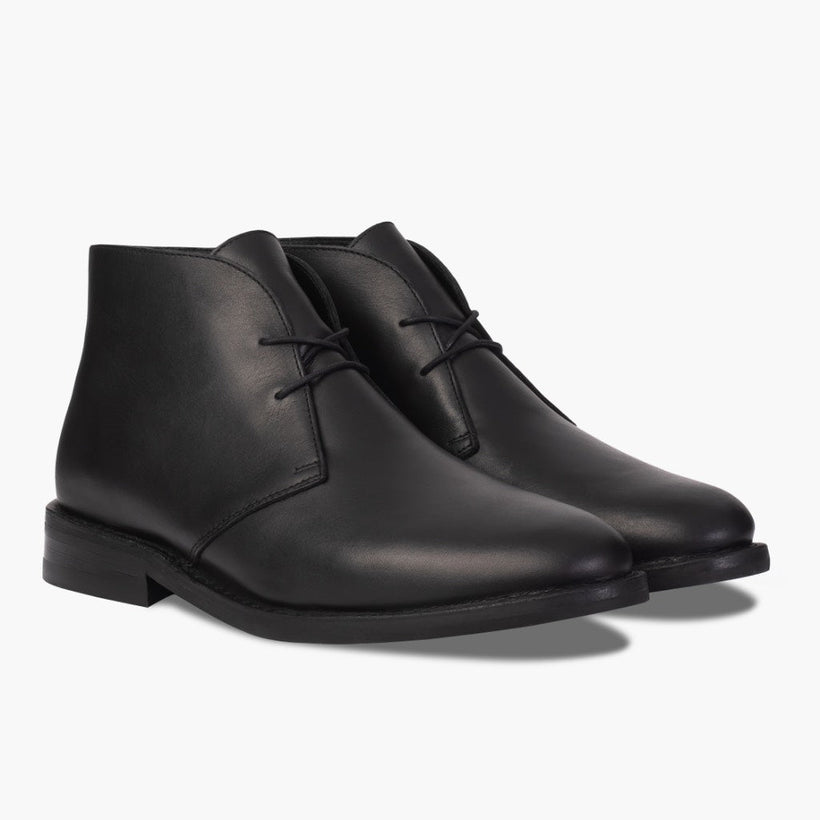 Scout Black Leather Boots