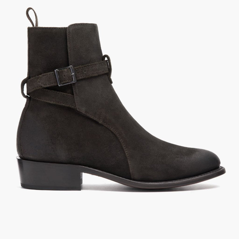 Rogue Dark Olive Suede Leather Boots
