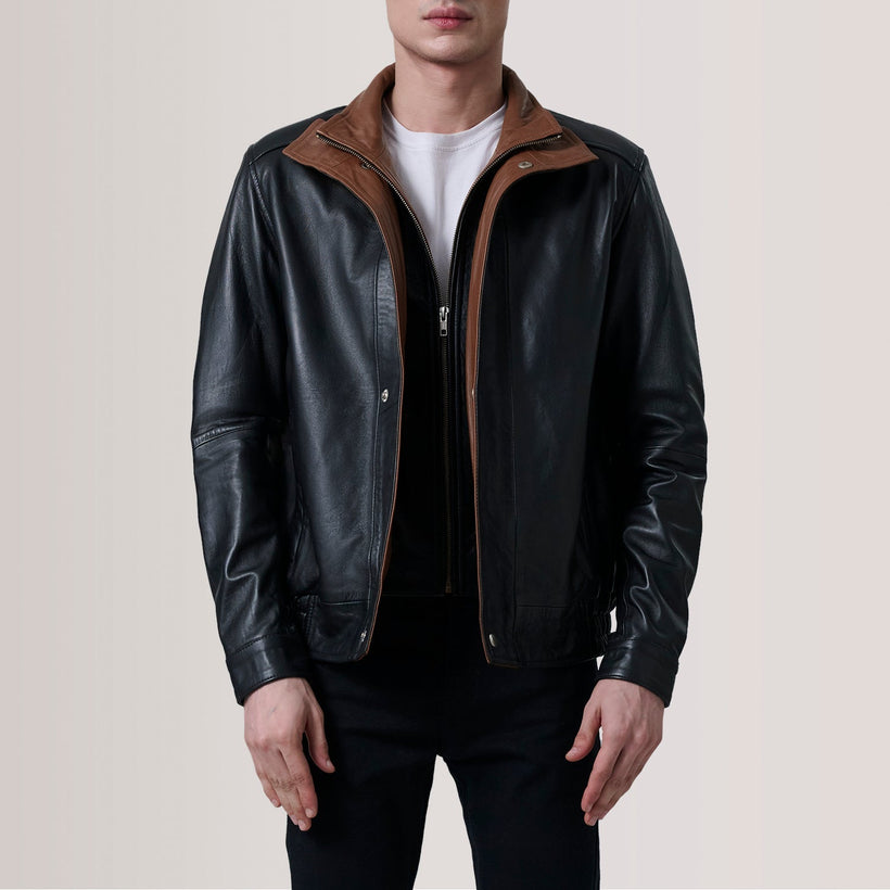 Alfred Leather Bomber Jacket