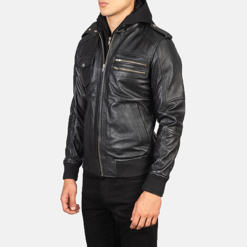 Bravado Leather Bomber Jacket