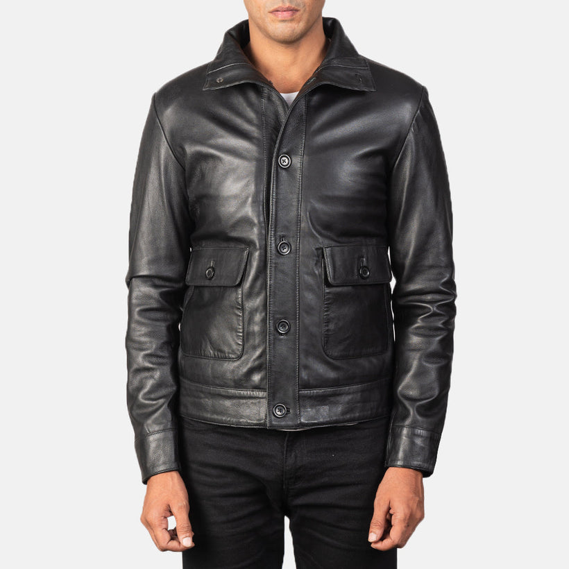Columbus Leather Bomber Jacket