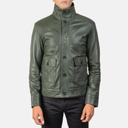 Columbus Leather Bomber Jacket – alternate product view 4