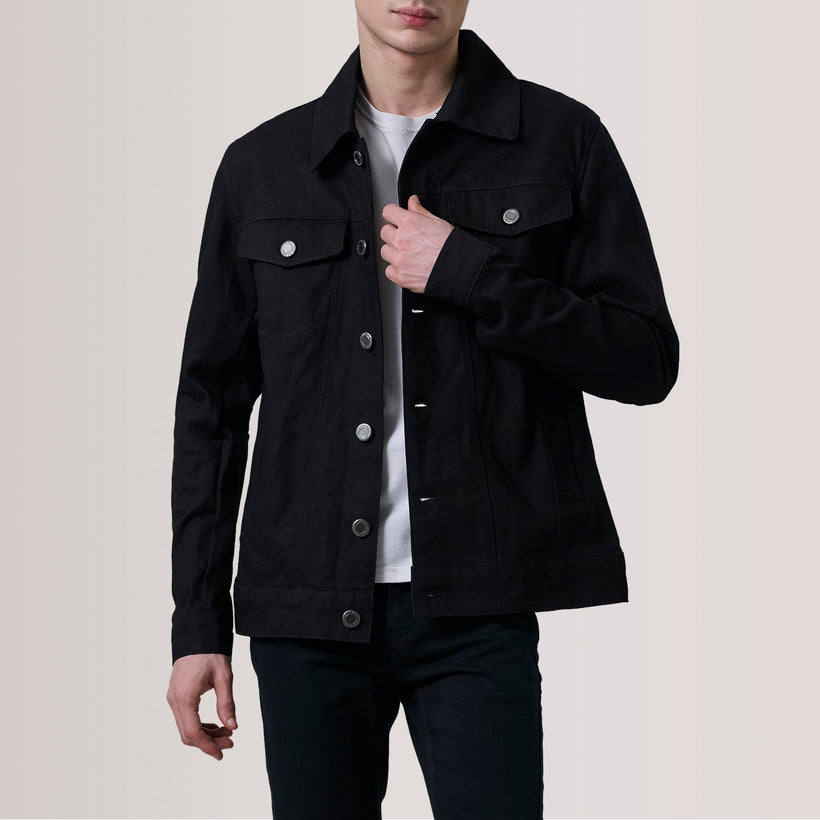 Conard Black Denim Trucker Jacket