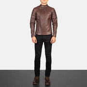 Faisor Mocha Biker Jacket – alternate product view 3