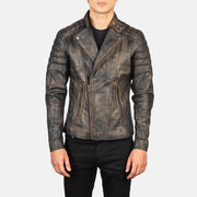 Faisor Mocha Biker Jacket – alternate product view 1