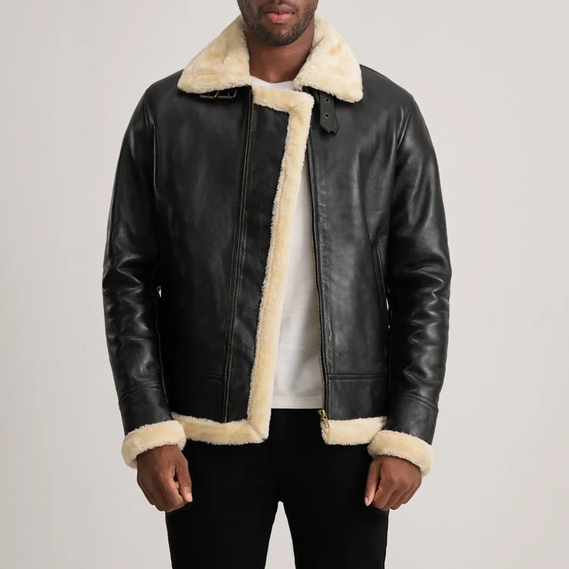 Francis B-3 Black Bomber Jacket