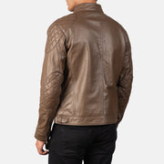 Authentic Sheepskin Leather with Semi-aniline Finish Grain Texture &amp; Heavy-Duty Seam Stitching Detail