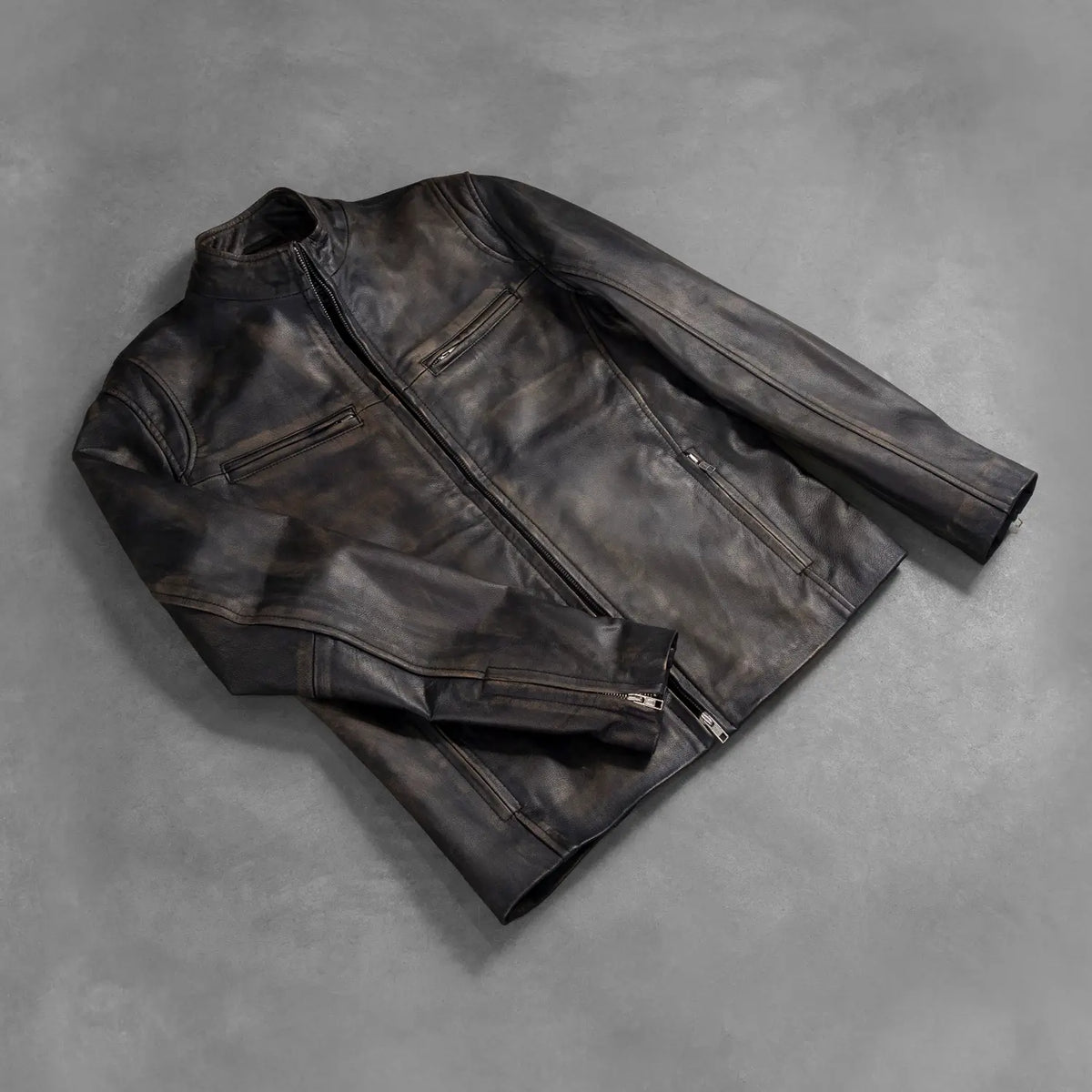 Ionic Leather Biker Jacket – alternate product view 7
