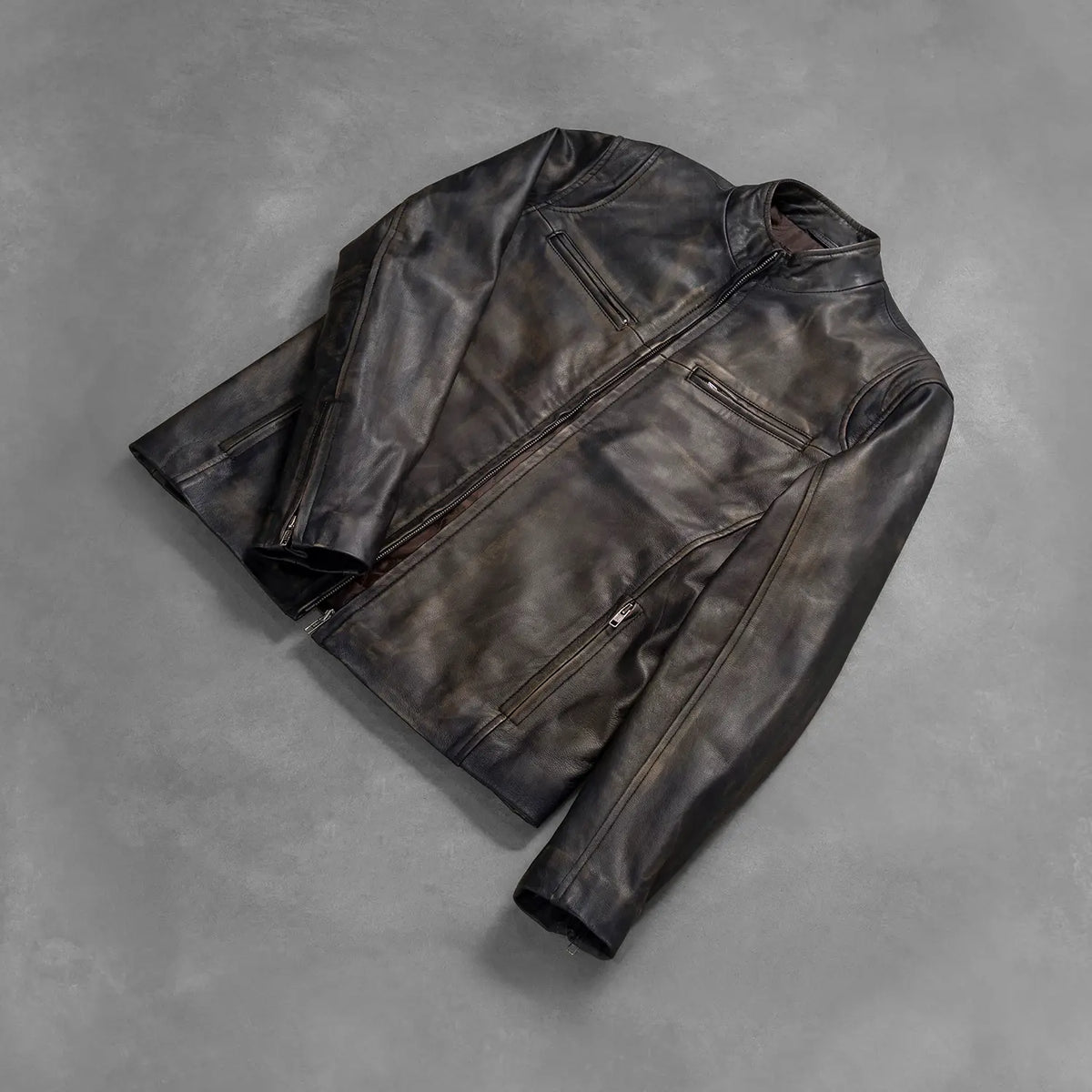 Ionic Leather Biker Jacket – alternate product view 8