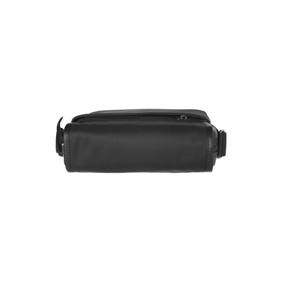 Mikeli Full-Grain Leather Crossbody Bag - Structured Side Profile Showing Gusset Depth &amp; Expansion Capacity