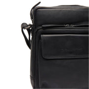 
Montira Full-Grain Leather Crossbody Bag - Structured Side Profile Showing Gusset Depth & Expansion Capacity