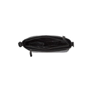 Mumbai Full-Grain Leather Crossbody Bag - Structured Side Profile Showing Gusset Depth &amp; Expansion Capacity