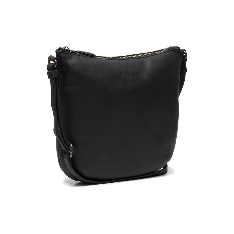 Redding Full-Grain Leather Crossbody Bag in Red 100% Full-Grain Leather - Full Exterior Front Profile View | Buy Online
