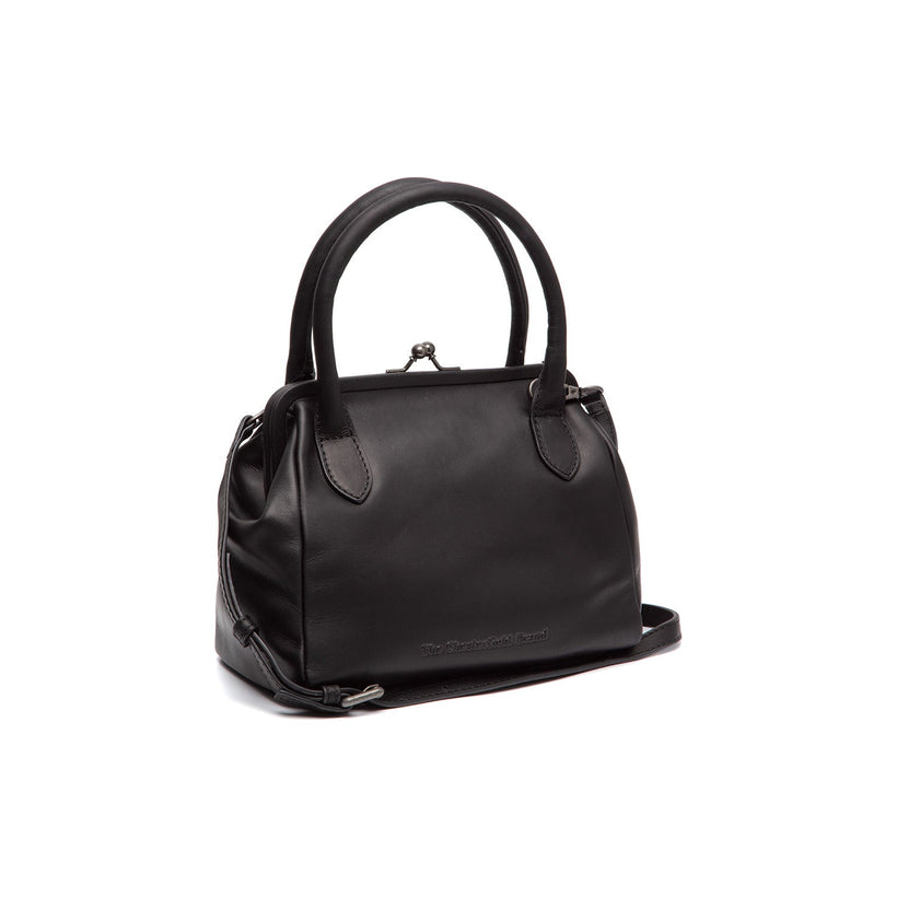 Chili Full-Grain Leather Handbag in Classic 100% Full-Grain Leather - Front Profile View & Tailored Silhouette | Buy Online