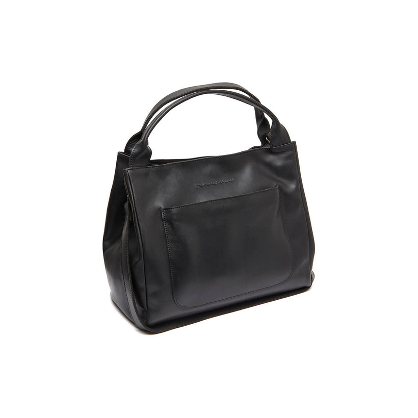 Fioline Full-Grain Leather Handbag in Classic 100% Full-Grain Leather - Front Profile View & Tailored Silhouette | Buy Online