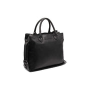 Passau Full-Grain Leather Handbag in Classic 100% Full-Grain Leather - Front Profile View &amp; Tailored Silhouette | Buy Online