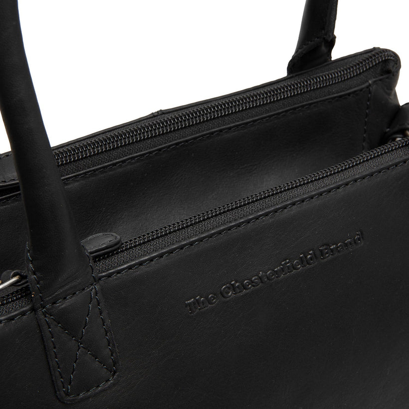 Classic 100% Full-Grain leather Goods - Back View Showing Tailored Shoulder Fit & Clean Hemline