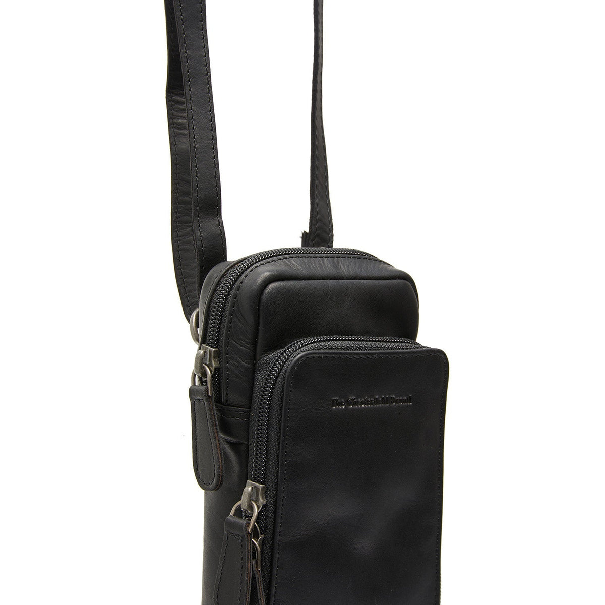 
Tailored Rib Cuffs & Hem Craftsmanship Construction Detail on Valdes Full-Grain Leather Phone Bag