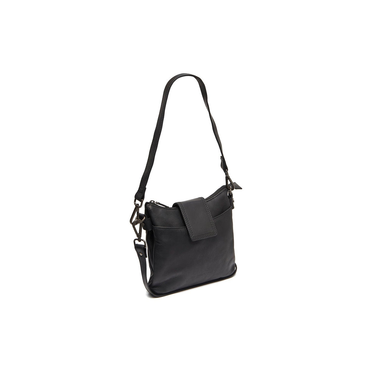 Calora Full-Grain Leather Shoulder Bag in Classic 100% Full-Grain Leather - Full Exterior Front Profile View | Buy Online