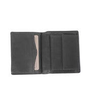 Hereford Full-Grain Leather Wallet - Structured Side Profile Showing Gusset Depth & Expansion Capacity