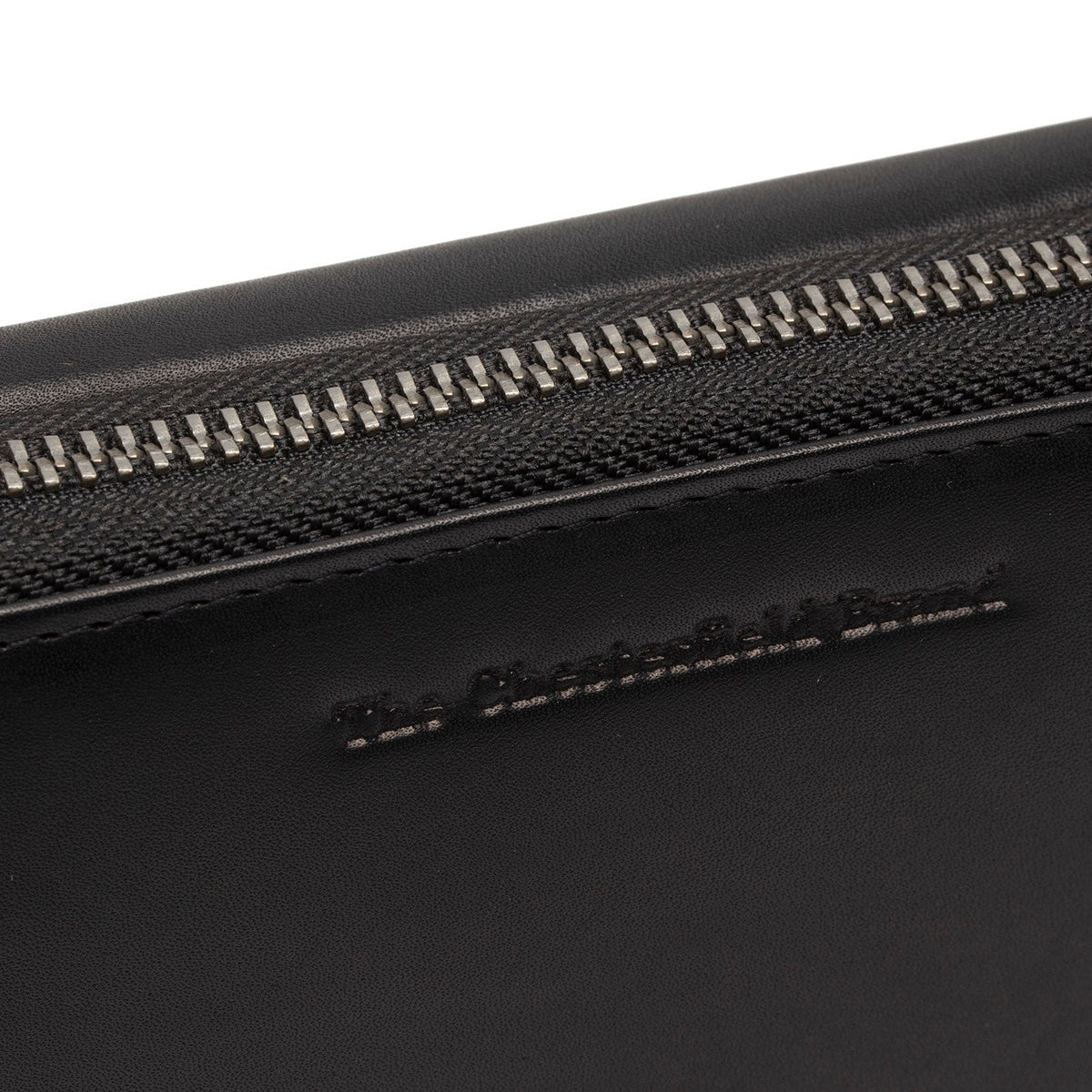 
Classic 100% Full-Grain leather Wallet - Rear Perspective Showing Reinforced Leather Straps & Stitching