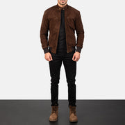Sven Leather Bomber Jacket – alternate product view 3