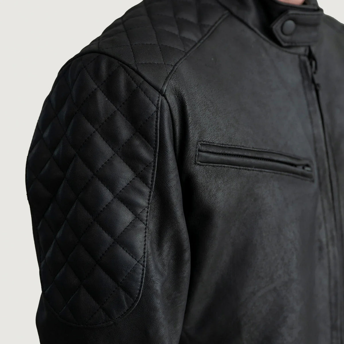 Sven Leather Bomber Jacket – alternate product view 5