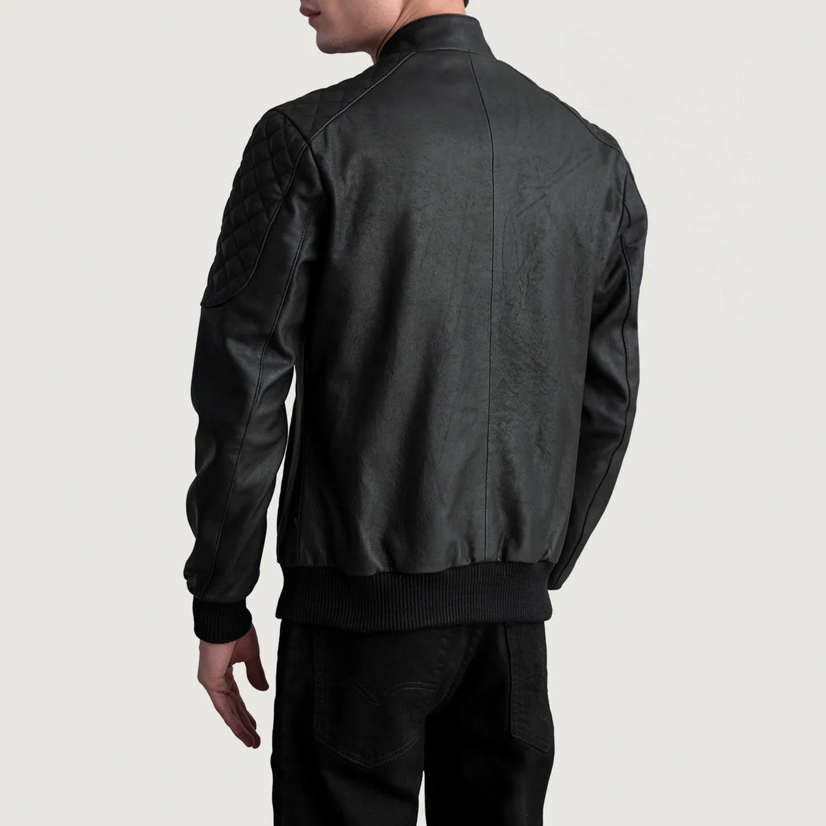 Sven Leather Bomber Jacket – alternate product view 6
