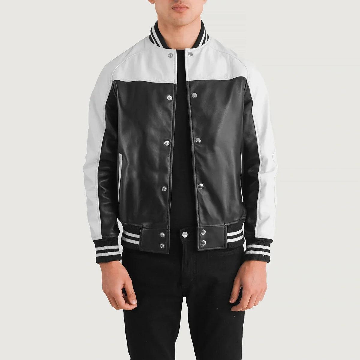 Terrance Black Varsity Jacket – alternate product view 1
