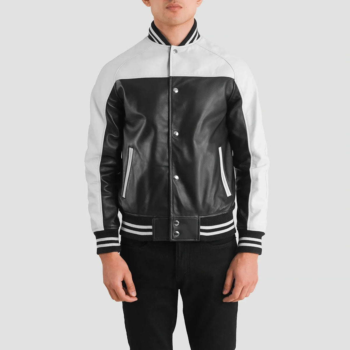 Terrance Black Varsity Jacket – alternate product view 4
