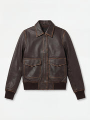 Westa A-2 Leather Bomber Jacket – alternate product view 4