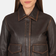 Westa A-2 Leather Bomber Jacket – alternate product view 7